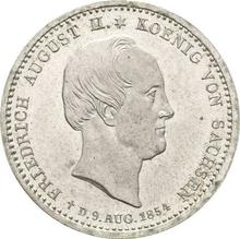 1/6 Thaler 1854    "Death of the King"