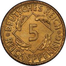 5 Reichspfennig 1936 F  