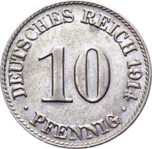 10 Pfennige 1914 D  