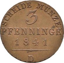 3 Pfennige 1841 D  