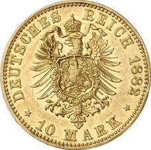 10 marcos 1882 A   "Reuss-Gera"