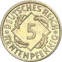 5 Rentenpfennig 1924 J  