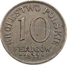 10 пфеннигов 1917 FF  