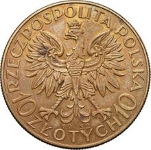 10 Zlotych 1932    "Polonia" (Pattern)