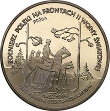 100000 Zlotych 1991 MW  BCH "Henryk "Hubal" Dobrzański" (Probe)