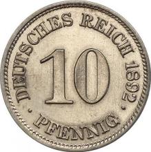 10 пфеннигов 1892 E  