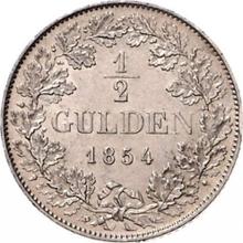 1/2 guldena 1854   