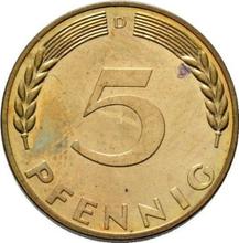 5 Pfennig 1968 D  