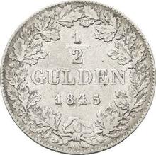 1/2 guldena 1845   
