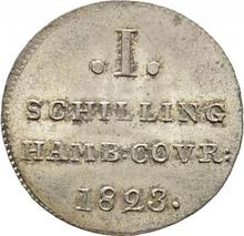 1 Shilling 1823  H.S.K. 