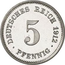 5 пфеннигов 1912 G  
