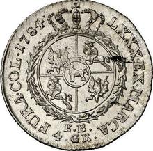 Złotówka (4 groszy) 1784  EB 
