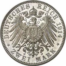 2 марки 1914 E   "Саксония"