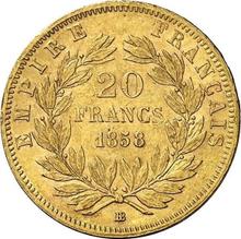 20 francos 1858 BB  