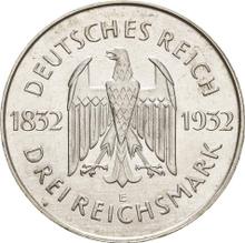 3 Reichsmarks 1932 E   "Goethe"