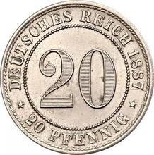20 Pfennige 1887 F  