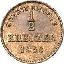 1/2 Kreuzer 1858   
