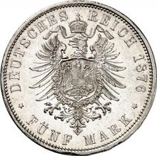 5 marcos 1876 C   "Prusia"