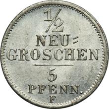 1/2 Neugroschen 1855  F 