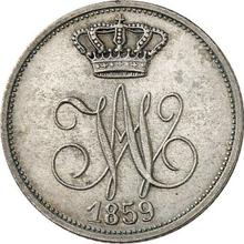 6 Kreuzers 1859    "Visita del príncipe y princesa a la casa de moneda"