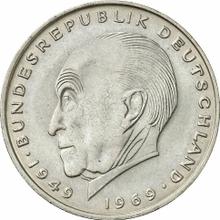 2 marcos 1974 D   "Konrad Adenauer"