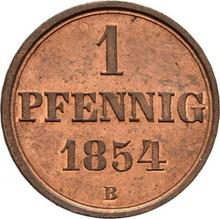 1 fenig 1854  B 