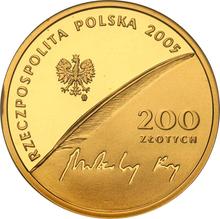 200 złotych 2005 MW  EO "500 Rocznica urodzin Mikołaja Reja"
