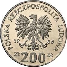 200 Zlotych 1986 MW  ET "Owl" (Pattern)
