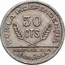 50 céntimos 1937    "Santander, Palencia y Burgos"