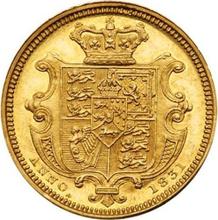 1/2 Pfund (Halb-Sovereign) 1831    "Kleiner Typ (18 mm)"