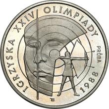 1000 złotych 1987 MW  ET "XXIV Letnie Igrzyska Olimpijskie - Seul 1988" (PRÓBA)