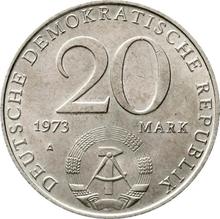 20 марок 1973 A   "Отто Гротеволь"