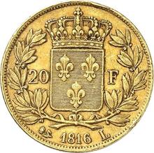 20 Francs 1816 L  