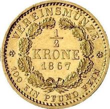 1/2 Krone 1867 A  