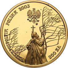 200 złotych 2003 MW  ET "25-lecie pontyfikatu Jana Pawła II"