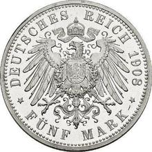 5 marcos 1908 A   "Lübeck"