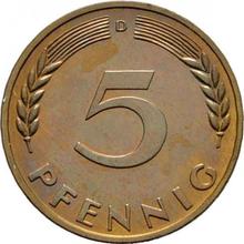 5 fenigów 1967 D  