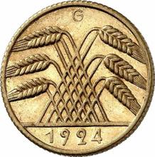10 Rentenpfennig 1924 G  