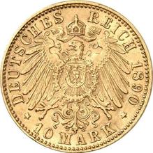 10 marcos 1890 F   "Würtenberg"