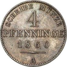 4 Pfennige 1860 A  