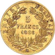 5 franków 1866 BB  