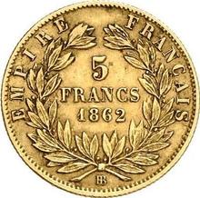 5 francos 1862 BB  