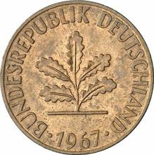 1 Pfennig 1967 D  