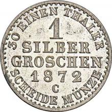 Silber Groschen 1872 C  