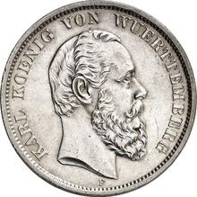 5 марок 1874 F   "Вюртемберг"