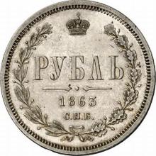 Rubel 1863 СПБ АБ 