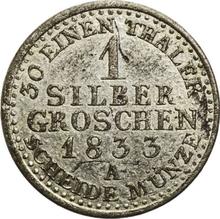 Silber Groschen 1833 A  