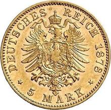 5 marcos 1878 D   "Bavaria"