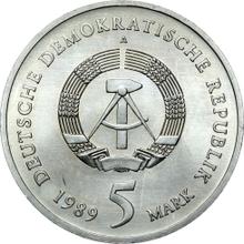 5 марок 1989 A   "Церковь Св. Екатерины в Цвиккау"