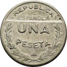 1 peseta 1937    "Santander, Palencia i Burgos"